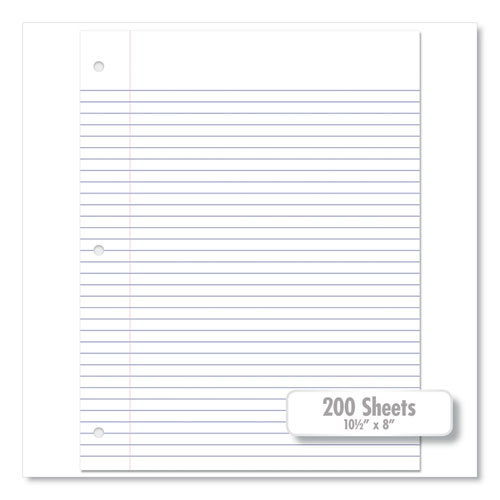 Image of Mead® Filler Paper, 3-Hole, 8.5 X 11, College Rule, 200/pack