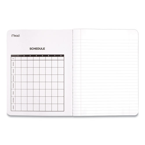 Image of Mead® Square Deal Composition Book, 3-Subject, Wide/Legal Rule, Black Cover, (100) 9.75 x 7.5 Sheets, 12/Pack