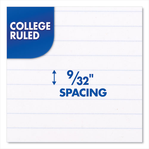 Image of Mead® Spiral Notebook, 1-Subject, Medium/College Rule, Assorted Cover Colors, (70) 10.5 x 8 Sheets, 6/Pack