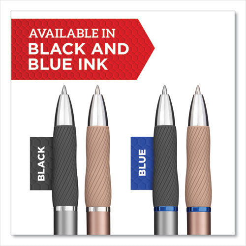 Image of Sharpie® S-Gel S-Gel Premium Metal Barrel Gel Pen, Retractable, Medium 0.7 Mm, Blue Ink, Gun Metal Gray Barrel, Dozen