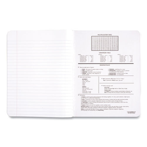 Image of Mead® Square Deal Composition Book, 3-Subject, Wide/Legal Rule, Black Cover, (100) 9.75 x 7.5 Sheets, 12/Pack