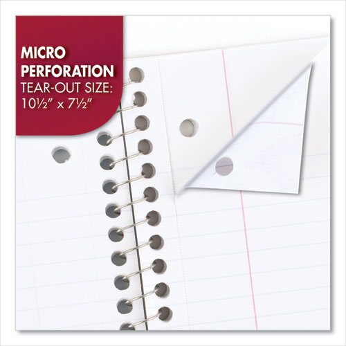 Image of Mead® Spiral Notebook, 1-Subject, Wide/Legal Rule, Randomly Assorted Cover Color, (70) 10.5 x 7.5 Sheets
