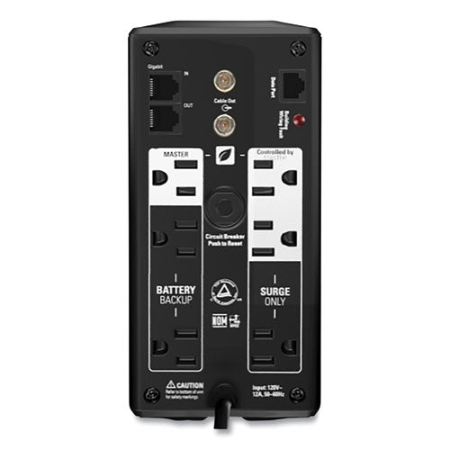 Image of APC® Br700g Back-Ups Pro 700 Battery Backup System, 6 Outlets, 700 Va, 355 J