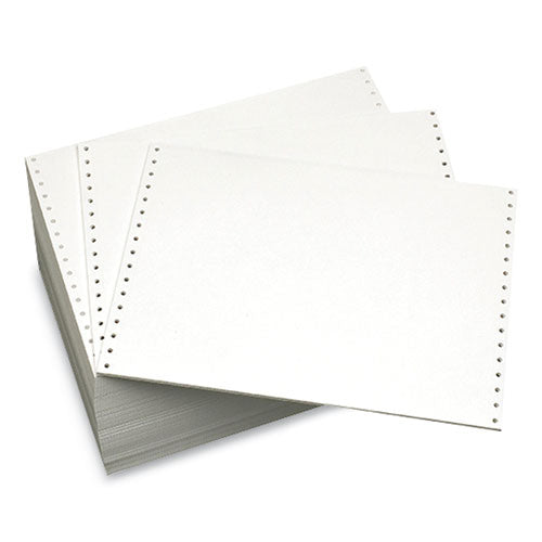 Image of Domtar Continuous Feed Computer Paper, 1-Part, 18 lb Bond Weight, 8.5 x 12, White, 4,000/Carton