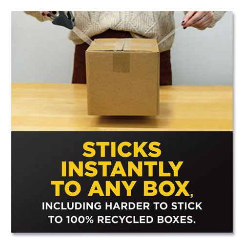 Image of Scotch® Box Lock Shipping Packaging Tape With Refillable Dispenser, 3" Core, 1.88" X 54.6 Yds, Clear