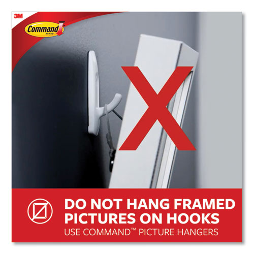 Image of Command all weather hooks and strips, small, plastic, clear, 0.5 lb capacity, 30 clips and 32 strips/pack