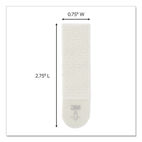 Image of Command Picture Hanging Strips, Removable, Holds Up To 3 Lbs Per Pair, Medium, 0.63 X 2.75, White, 22 Pairs/pack