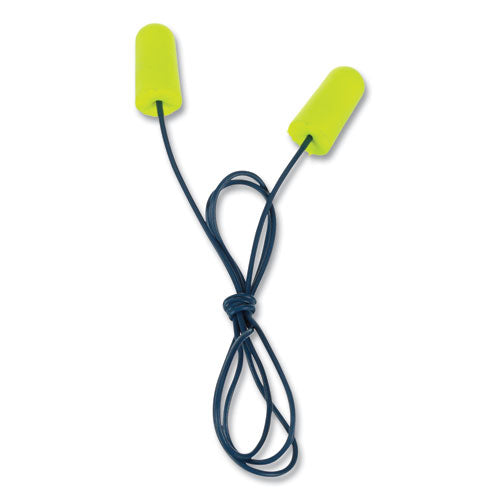 Image of 3M E-A-Rsoft Metal Detectable Soft Foam Earplugs, Corded, 32 Nrr, Poly Bag, 200 Pairs/box