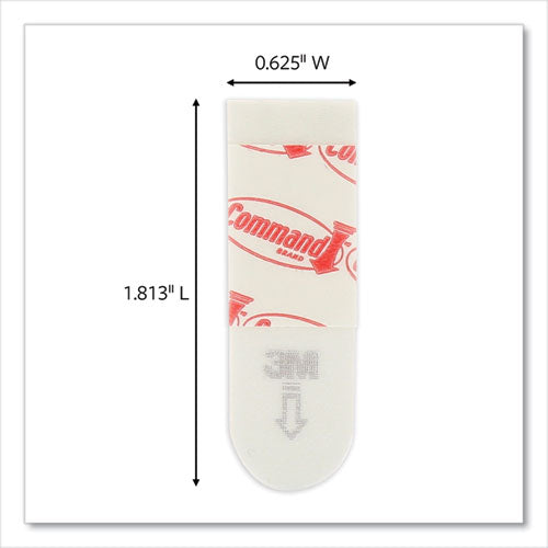 Image of Command Poster Strips, Removable, Holds Up To 1 Lb Per Pair, Small, 0.63 X 1.75, White, 104/pack