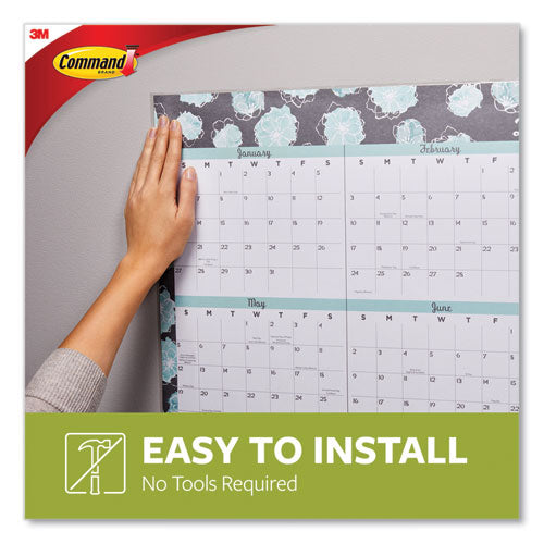 Image of Command Poster Strips, Removable, Holds Up To 1 Lb Per Pair, Small, 0.63 X 1.75, White, 104/pack