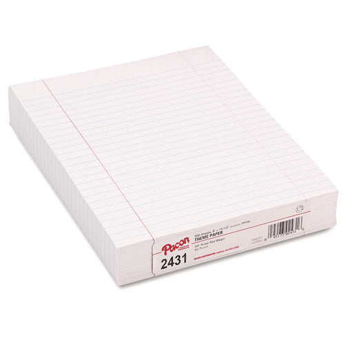 Image of Pacon® Composition Paper, 8 X 10.5, Wide/legal Rule, 500/pack