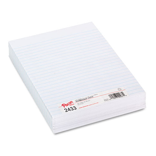 Image of Pacon® Composition Paper, 8 X 10.5, Wide/legal Rule, 500/pack