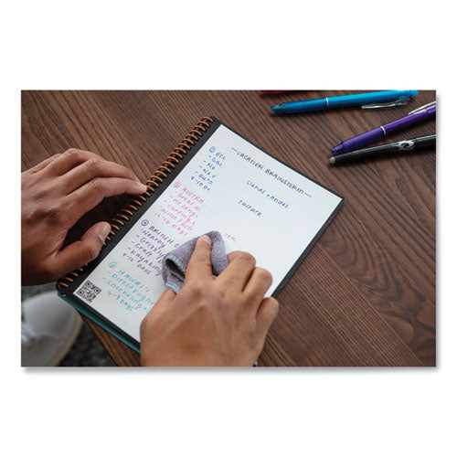Image of Rocketbook Core Smart Notebook, Dotted Rule (4 sq/in), Black Cover, (18) 8.8 x 6 Sheets