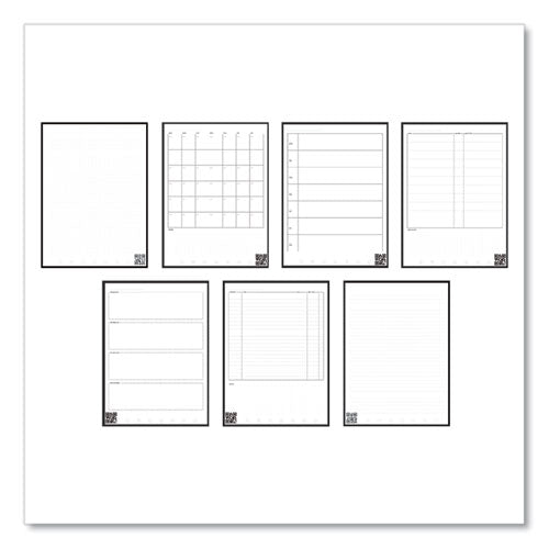 Image of Rocketbook Fusion Smart Notebook, Seven Assorted Page Formats, Black Cover, (21) 11 x 8.5 Sheets
