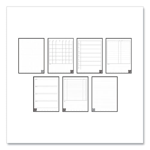 Image of Rocketbook Fusion Smart Notebook, Seven Assorted Page Formats, Blue Cover, (21) 11 x 8.5 Sheets