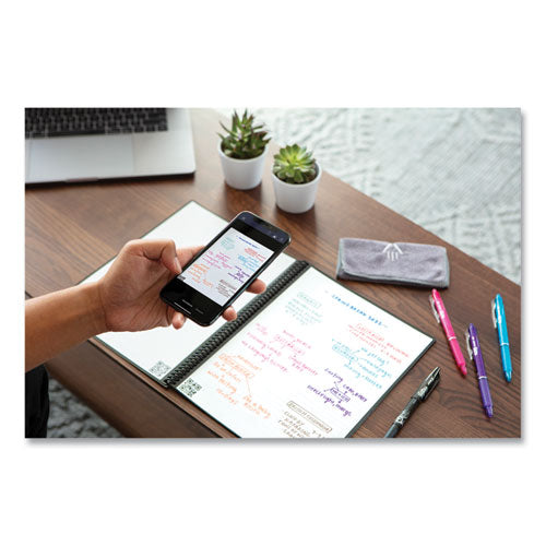 Image of Rocketbook Core Smart Notebook, Dotted Rule (4 sq/in), Black Cover, (16) 11 x 8.5 Sheets