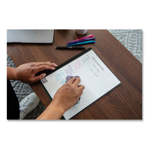Image of Rocketbook Core Smart Notebook, Dotted Rule (4 sq/in), Black Cover, (16) 11 x 8.5 Sheets