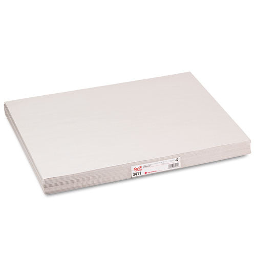 Image of Pacon® White Newsprint, 30 lb Newsprint Weight, 18 x 24, White, 500/Pack
