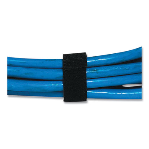 Image of VELCRO® Brand One-Wrap Ties And Straps, 0.5" X 12 Ft, Black