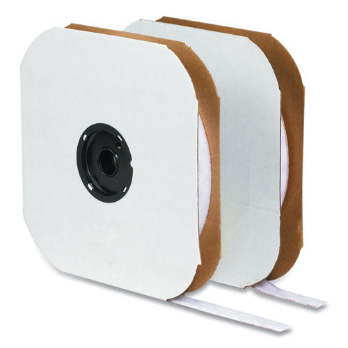 Image of VELCRO® Brand Sticky-Back Fasteners, Loop Side, 0.63" x 75 ft, White