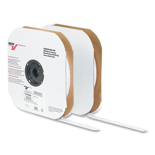 Image of VELCRO® Brand Sticky-Back Fasteners, Hook Side, 1" X 75 Ft, White