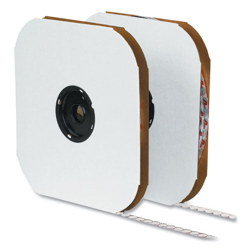 Image of VELCRO® Brand Sticky-Back Fasteners, Loop Side, 0.5" dia, White, 1,440/Carton