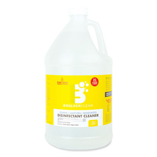 Image of Boulder Clean Disinfectant Cleaner, Lemon Scent, 128 oz Bottle