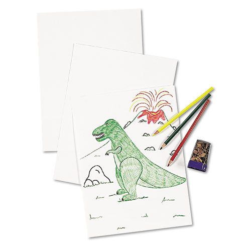 Image of Pacon® White Drawing Paper, 57 lb Text Weight, 12 x 18, Pure White, 500/Ream