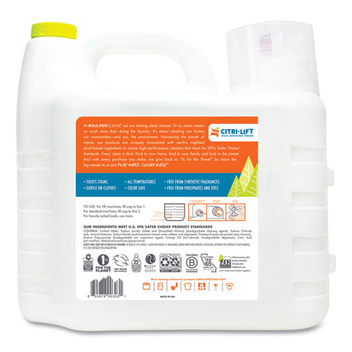 Image of Boulder Clean Liquid Laundry Detergent, Citrus Breeze, 200 Oz Bottle, 2/carton