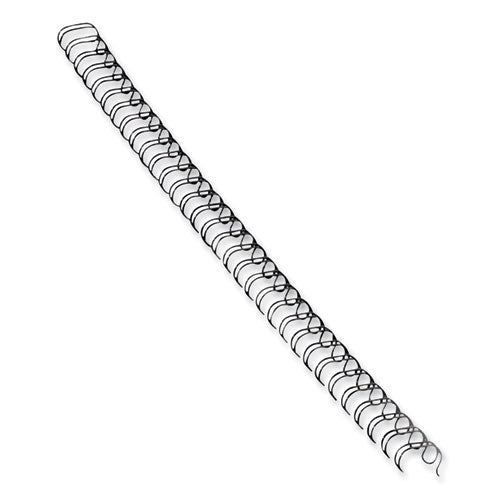 Image of Fellowes® Wire Bindings, 1/2" Diameter, 100 Sheet Capacity, Black, 25/pack