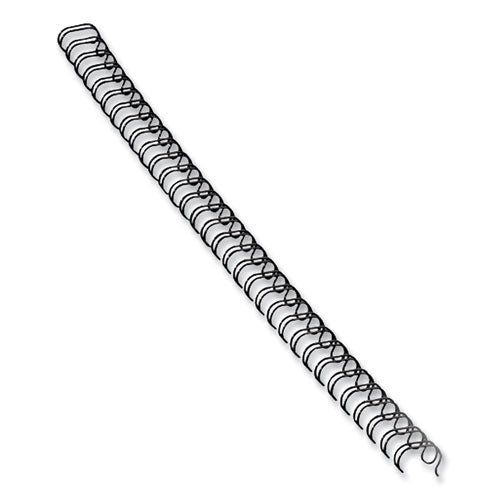Image of Fellowes® Wire Bindings, 9/16" Diameter, 130 Sheet Capacity, Black, 25/pack