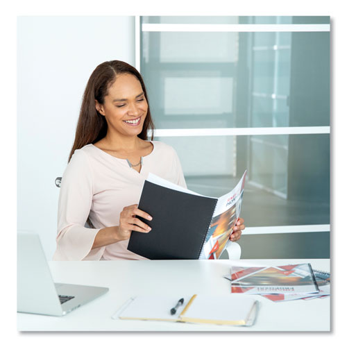 Image of Fellowes® Thermal Binding System Presentation Covers, Clear, 91 to 120 Sheet Capacity, 11 x 8.5, Unpunched, 10/Pack