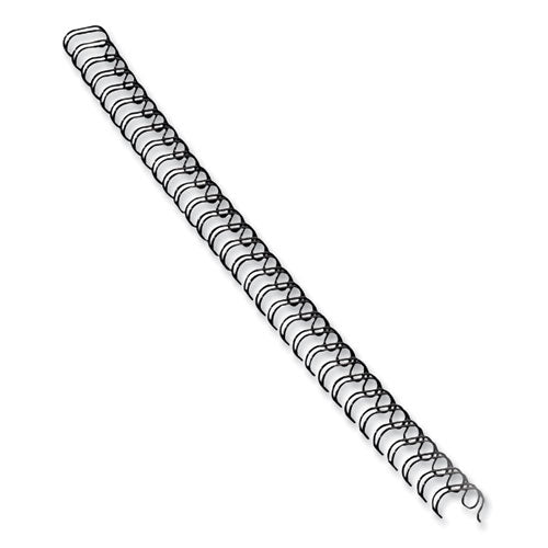 Image of Fellowes® Wire Bindings, 1/4" Diameter, 35 Sheet Capacity, Black, 25/pack