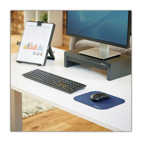 Image of Fellowes® Polyester Mouse Pad, 9 x 8, Blue