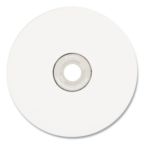 Image of Verbatim® Dvd-R Recordable Disc, 4.7 Gb, 16x, Spindle, White, 50/pack