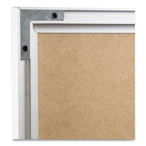 Image of U Brands Melamine Dry Erase Board, 36" x 24" (Actual Size: 35" x 23"), White Surface, Satin Aluminum Frame