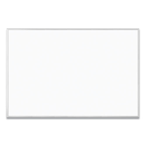Image of U Brands Melamine Dry Erase Board, 72" x 48" (Actual Size: 70" x 47"), White Surface, Satin Aluminum Frame