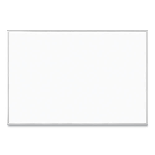 Image of U Brands Magnetic Dry Erase Board with Aluminum Frame, 72" x 48" (Actual Size: 70" x 47"), White Surface, Satin Aluminum Frame