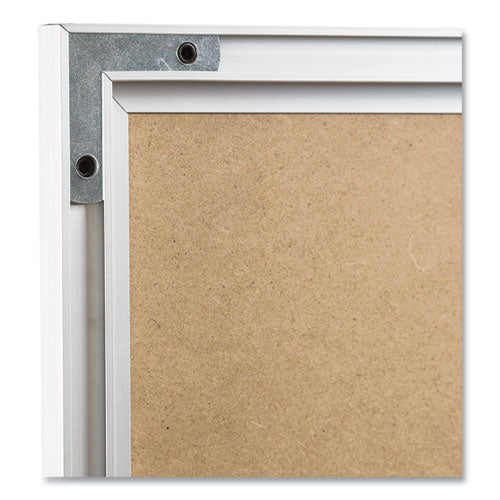 Image of U Brands Magnetic Dry Erase Board with Aluminum Frame, 72" x 48" (Actual Size: 70" x 47"), White Surface, Satin Aluminum Frame