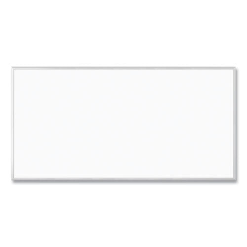 Image of U Brands Magnetic Dry Erase Board with Aluminum Frame, (Actual Size: 95" x 47"), White Surface, Satin Aluminum Frame