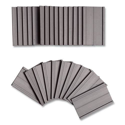 Image of U Brands Magnetic Card Holders, 2 X 1, Black, 25/pack
