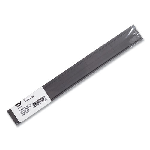 Image of U Brands Magnetic Card Holders, 2 X 1, Black, 25/pack