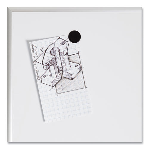 Image of U Brands Heavy-Duty Board Magnets, Circles, 0.75" Diameter, Black, 20/Pack