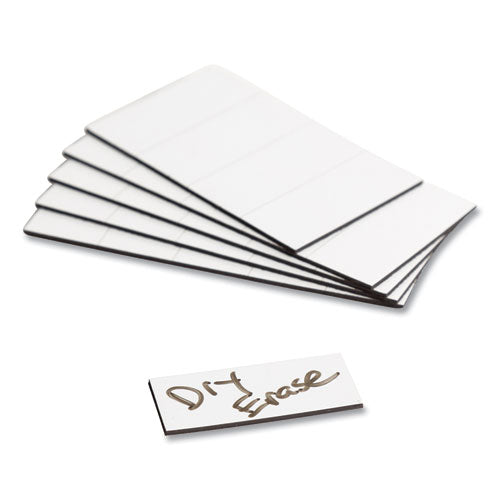 Image of U Brands Dry Erase Magnetic Tape Strips, 2" X 0.88", White, 25/pack