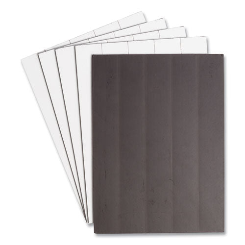Image of U Brands Dry Erase Magnetic Tape Strips, 6" X 0.88", White, 25/pack