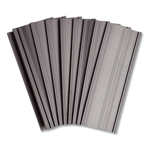 Image of U Brands Magnetic Card Holders, 6 X 2, Black, 10/pack