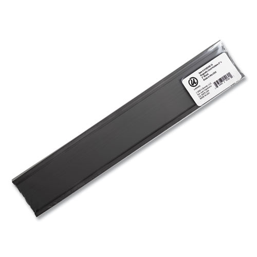 Image of U Brands Magnetic Card Holders, 6 X 2, Black, 10/pack