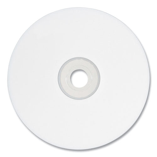 Image of Verbatim® CD-R Printable Recordable Disc, 700 MB/80 min, 52x, Spindle, White, 100/Pack