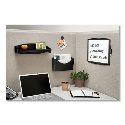 Image of Fellowes® Partition Additions Clips, 40 Sheet Capacity, Dark Graphite, 4/Pack