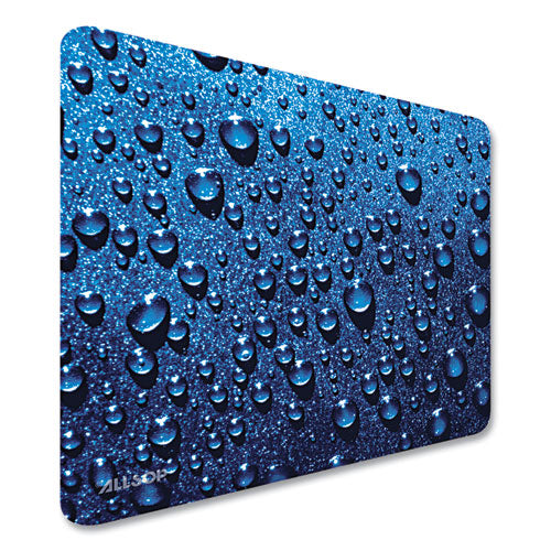Image of Allsop® Naturesmart Mouse Pad, 8.5 x 8, Raindrops Design
